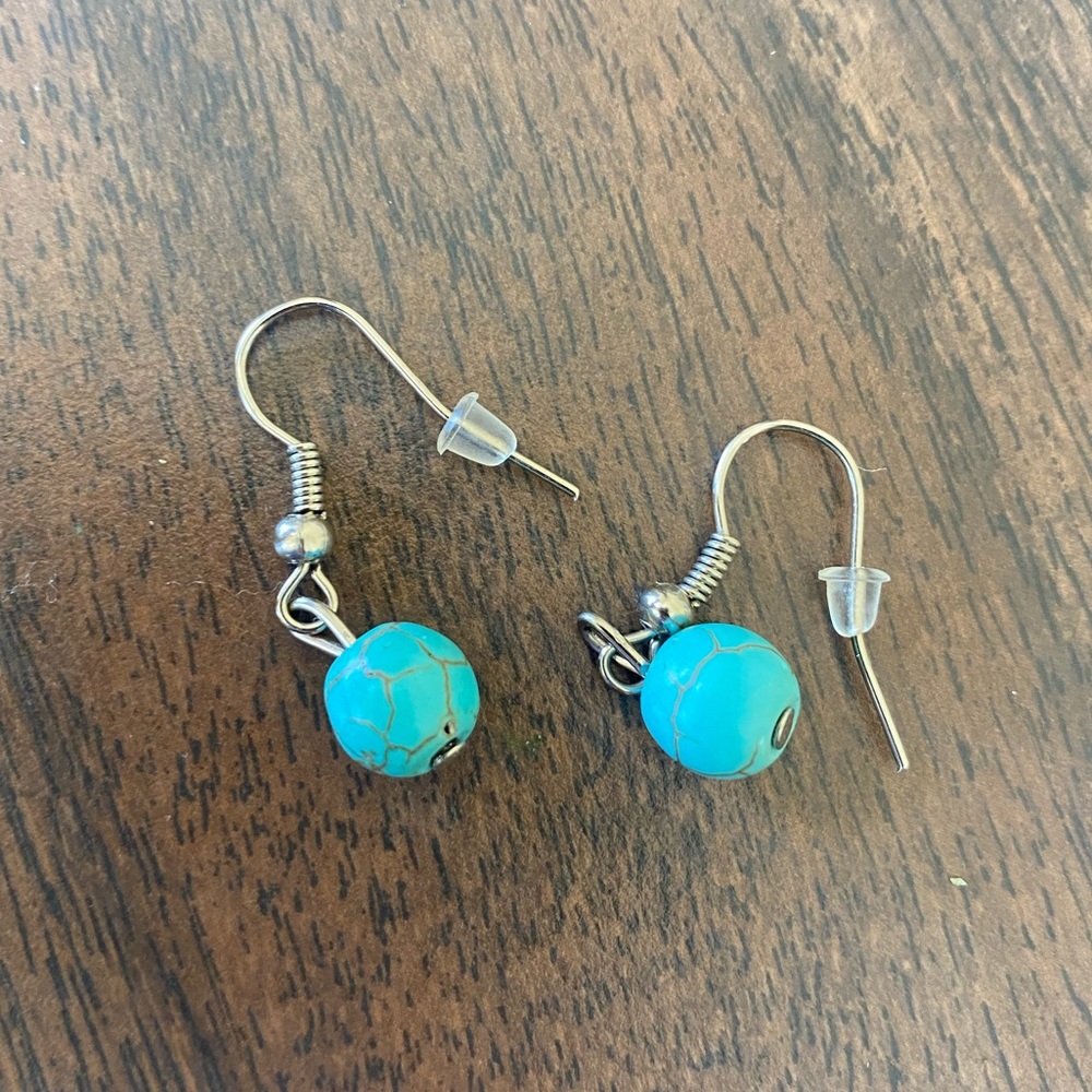 Faux Turquoise Earrings